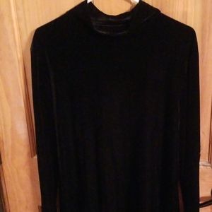 Mock turtle  neck  dress shirt